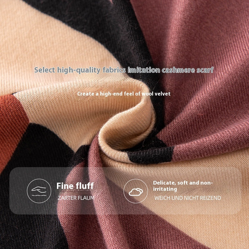 Cashmere Scarf Women's All-match Atmosphere High Sense